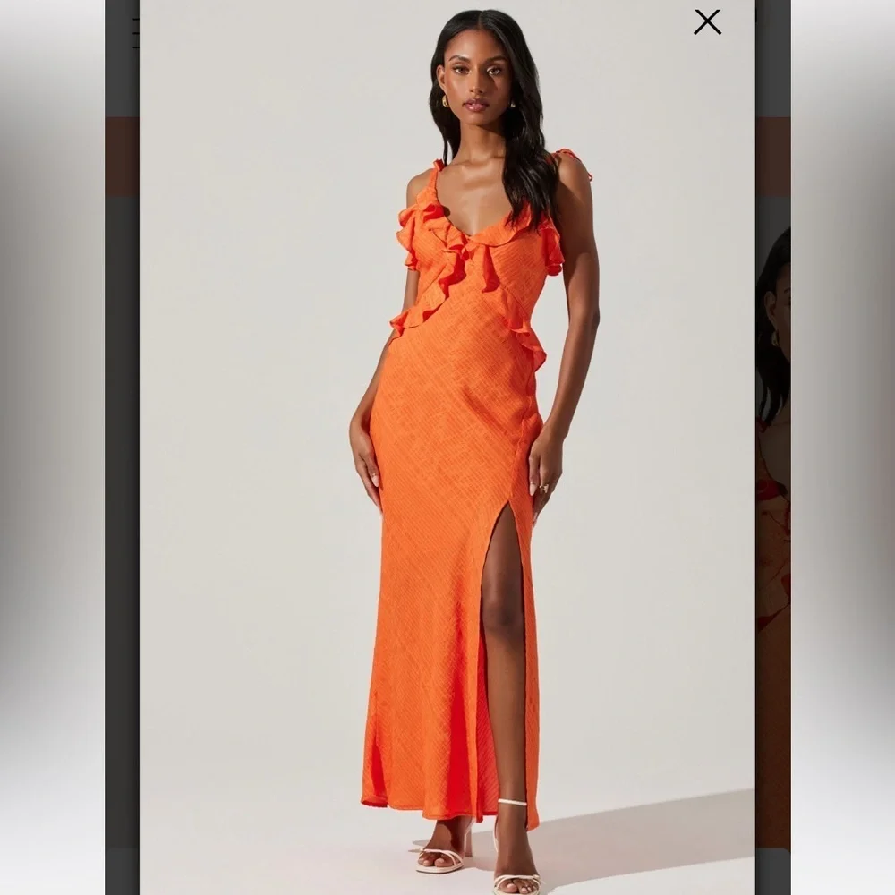 Sorbae Ruffle Maxi Dress